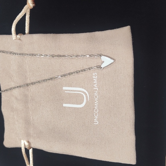 Uncommon James Mini White Heart Necklace - Picture 3 of 8